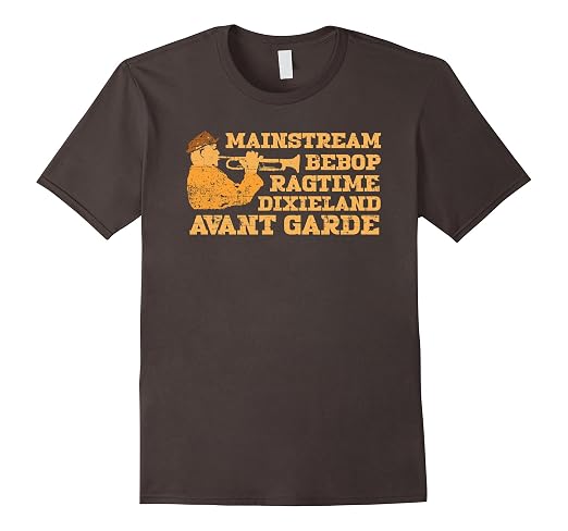 Mens Mainstream Bebop Dixieland Avant Garde T-shirt 2XL Asphalt