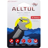 KeySmart AllTul Wolf - 5-in-1 Everyday Carry Multi-Purpose Keychain Multitool with Bottle Opener, Wrench, Philips Head, Flat Head, and Box Opener, Ideal Utility Tool for Camping, Fishing Etc.