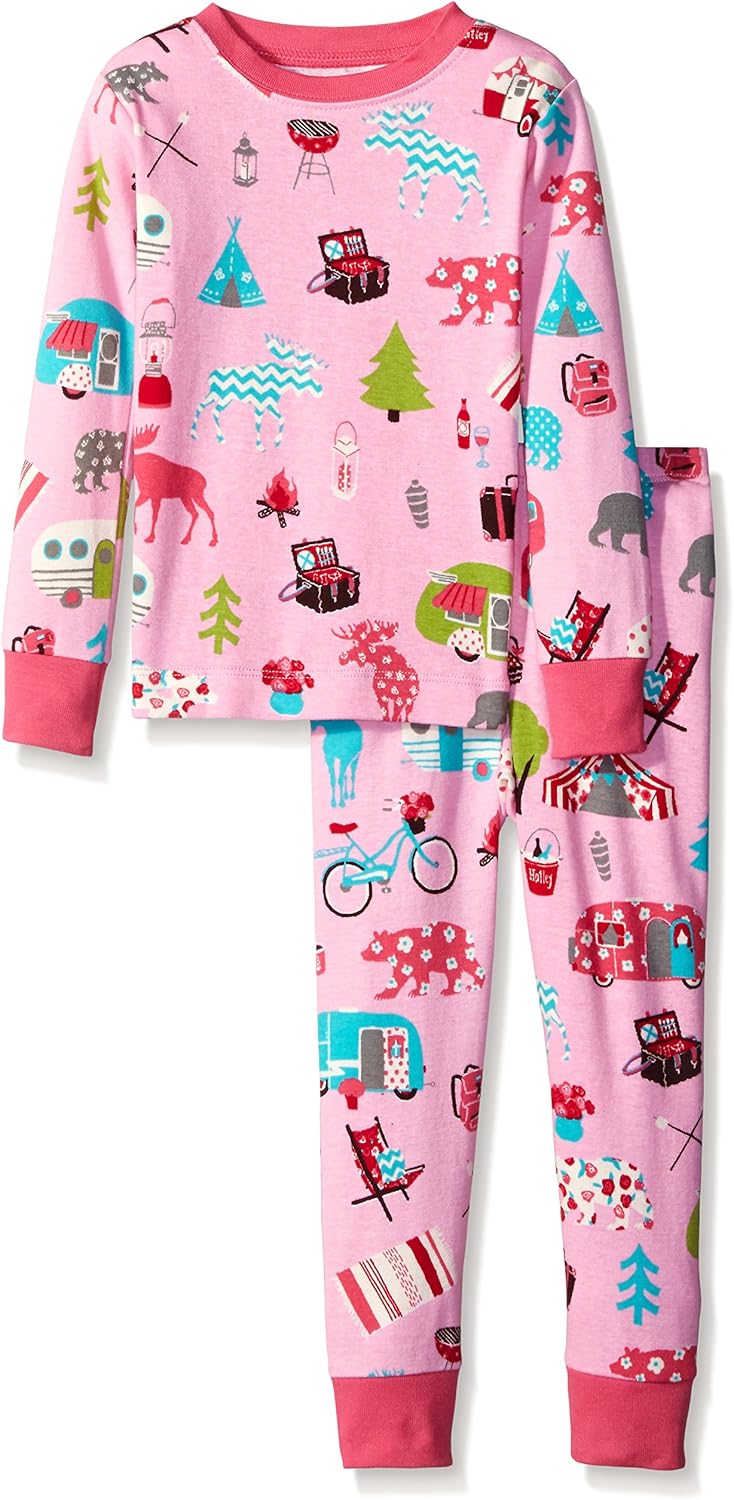 Little Blue House by Hatley Girls' Kids Pj SetGlamping