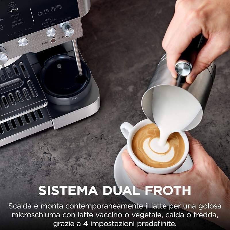 Luxe Cafè Premier, Macchina da Caffè in Grani Semi-Automatica