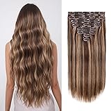 Lace Clip in Human Hair Extensions, 18inch
