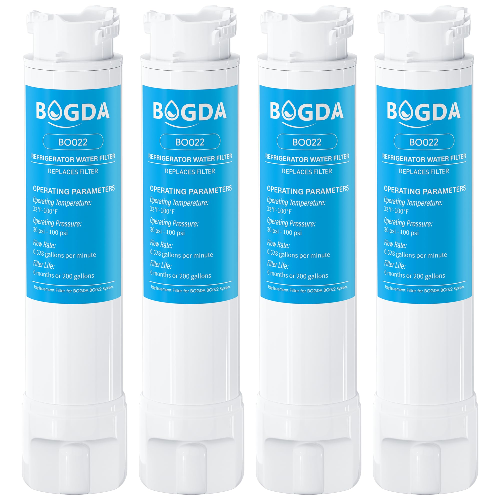 Photo 1 of BOGDA Water Filter Fit for EPTWFU01 Frigi-Daire Replacement 4 count, RWF5800A Compatible with Pure-Source Ultra 2, EWF-02, 012505454226, 4562222, Multiple Filtration and Drink Clear, white