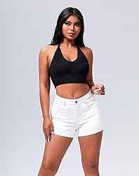 roswear Women's Casual Summer High Waisted Basic