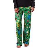 Sesame Street Women's Holiday Party Elmo Cookie Monster Bert Big Bird Sleep Pajama Pants