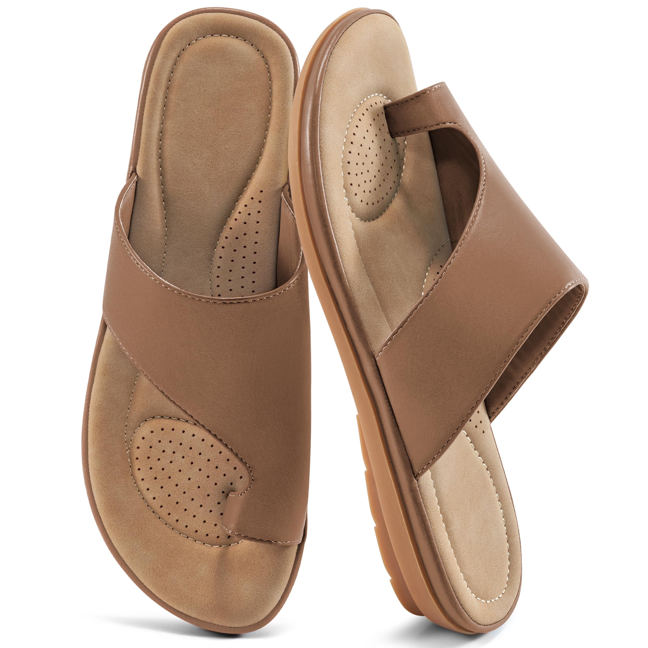Photo 1 of **SEE NOTES** Reimferce Summer Flat Sandals for Women: Comfortable Walking Dressy Slides for 2025 - Ladies Orthopedic Casual Shoes Indoor Outdoor