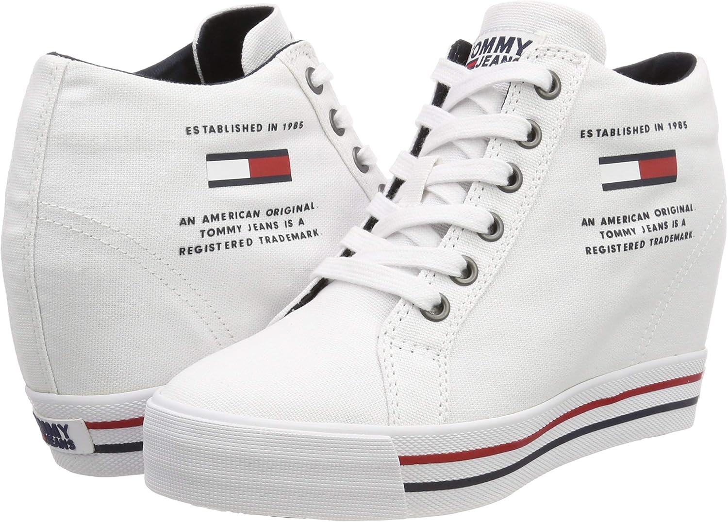 tommy jeans wedge casual sneaker