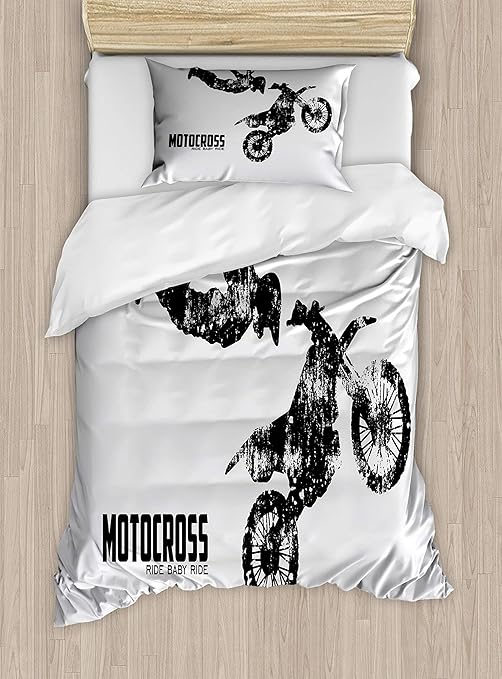 dirt bike crib bedding set