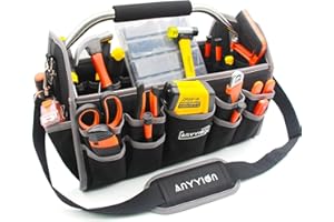 Anyyion 16.5in Tool Bag, Electrician Tool Bag, Open Top Tool Bags, Many Pockets Can Hold Many Tools, More Convenient to Carry Tools
