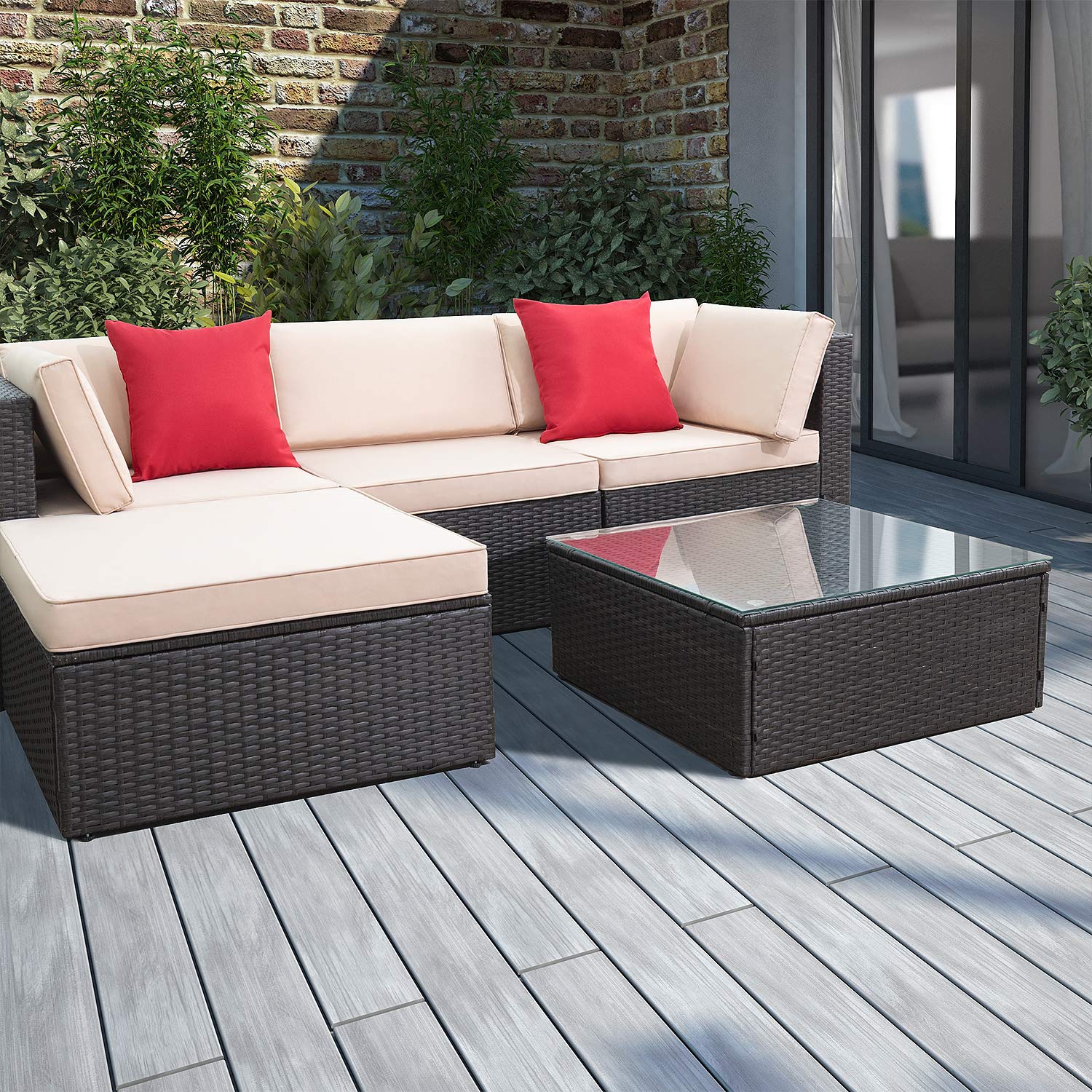 Mua Patio Furniture Set Cover Outdoor Sectional Sofa Set Covers Outdoor Table And Chair Set Covers Water Resistant Large 98 L X 78 W X 32 H Tren Amazon Má»¹ Chinh Hang 2020 Fado