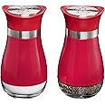 MITBAK Salt and Pepper Shakers (2-Pc. Set) Elegant w/Clear Glass Bottom | Compact Cooking, Kitchen and Dining Room Use | Clas