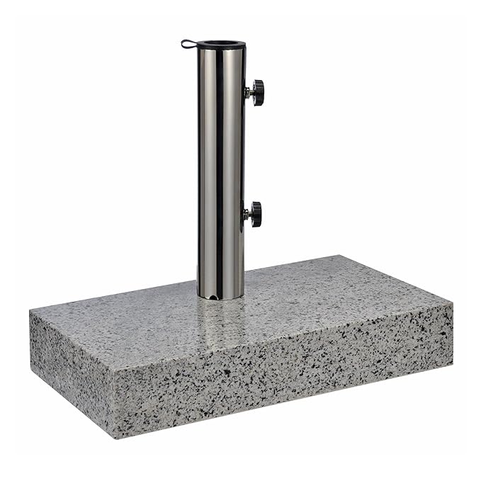 1 Stk. ein Balkon Granitständer 25 kg eckig Sonnenschirmständer Balkonständer Ständer
