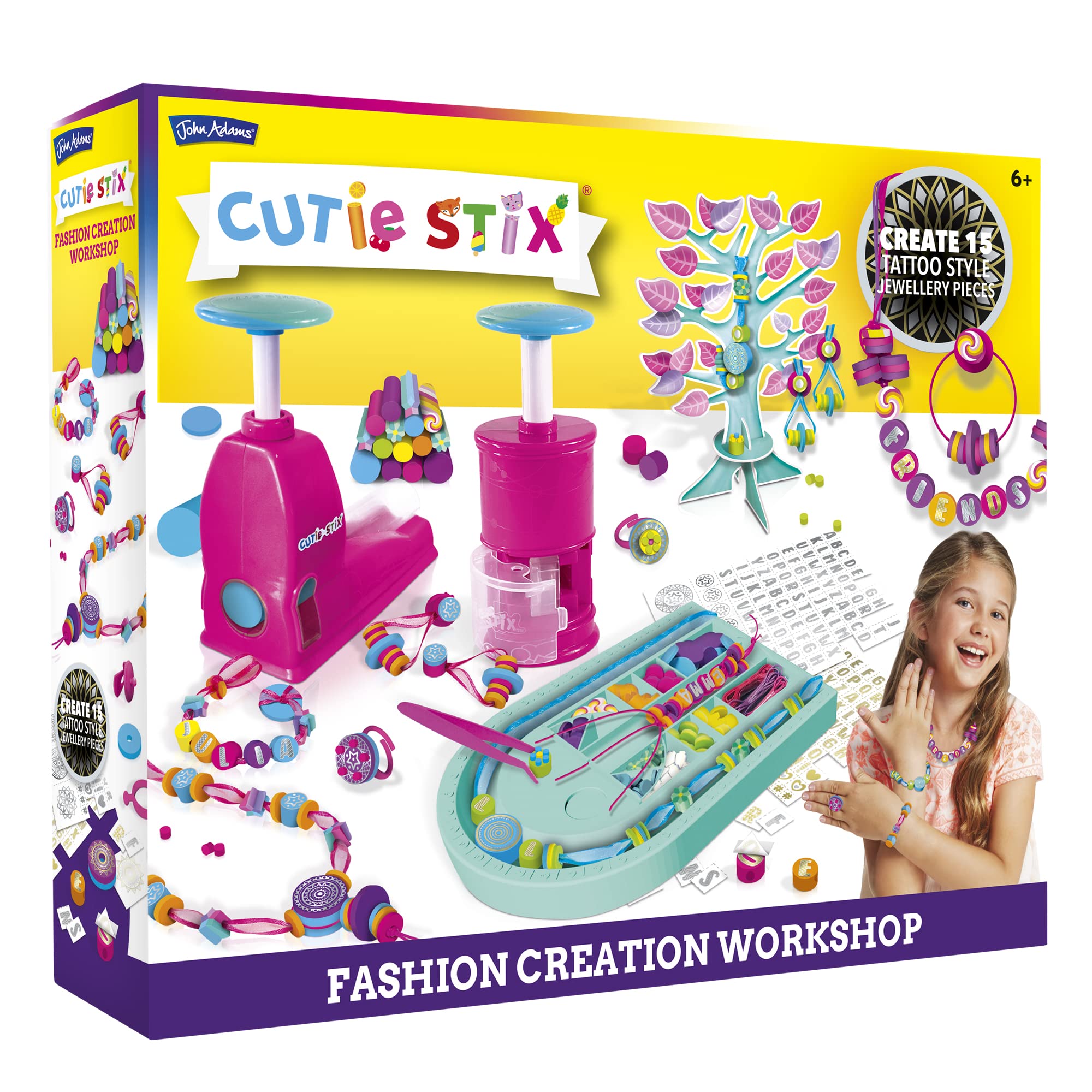 John Adams | Cutie Stix Fashion Creation Workshop: Create 15 Tattoo Style Jewellery Pieces | Arts & crafts | Ages 6+