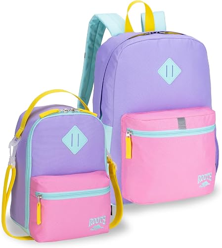 Roots Kids 2-Piece Matching - Water-Resistant Backpack and Insulated 5L Lunch Bag
