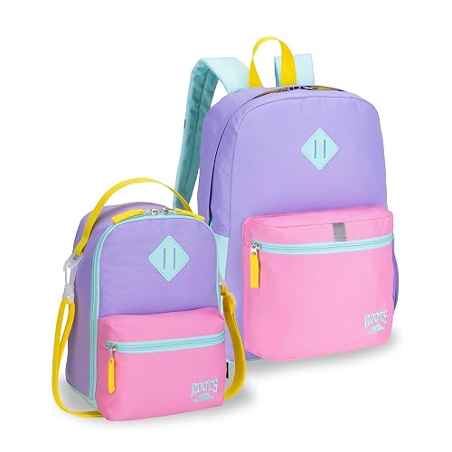 Roots Kids 2-Piece Matching - Water-Resistant Backpack and Insulated 5L Lunch Bag
