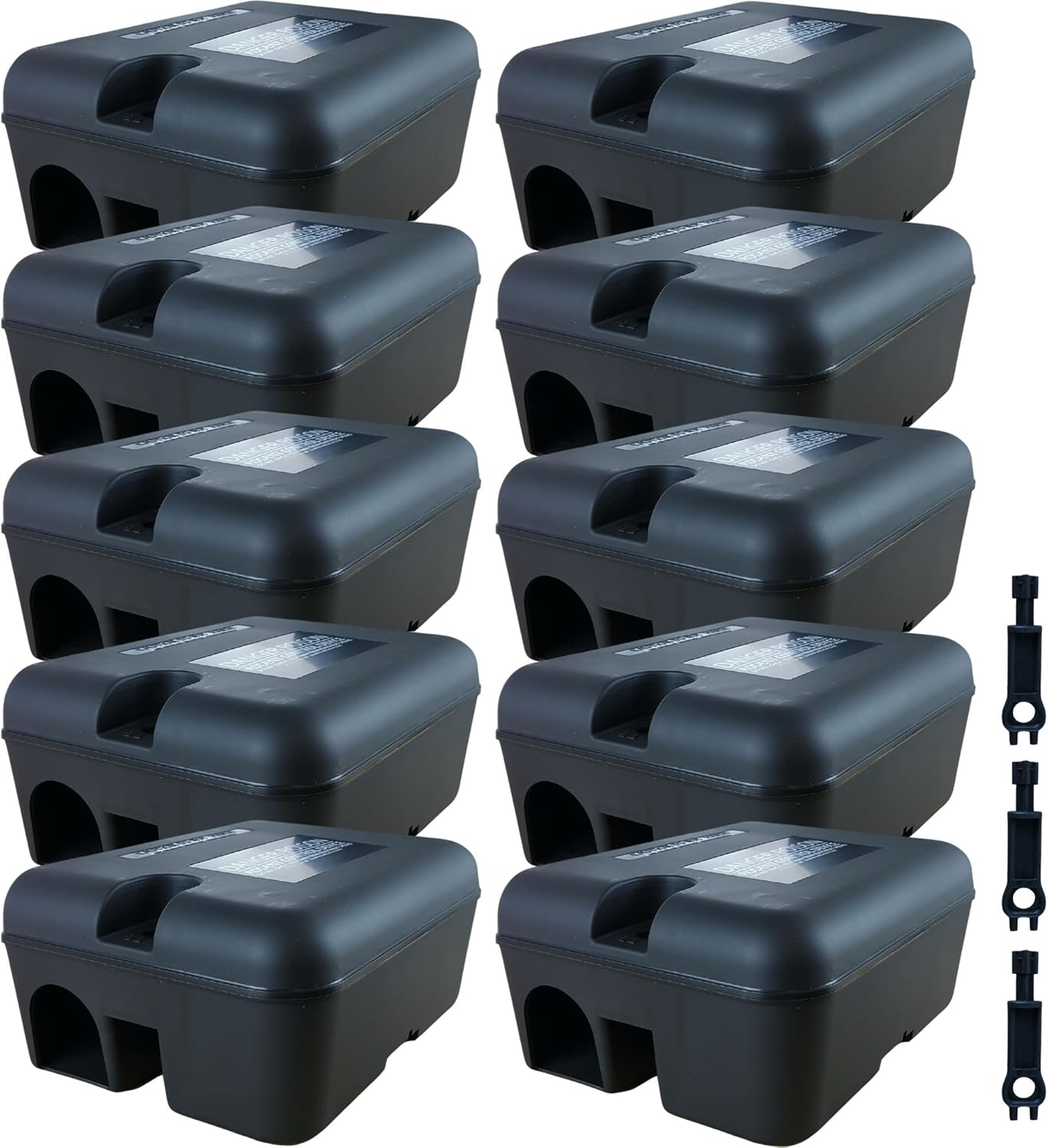 Roshield 10 Tamper Proof Rat Poison Box Safety Control To Keep Pets