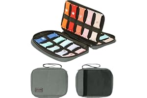 PACMAXI 20 Watch Bands Storage Carrying Case Compatible with Watches,Expandable Watch Band Holder Stores 20 Watch Bands Fit for Most Sizes of Watch Straps,Organizer for Watch Bands, Bag Only(Dark Grey)