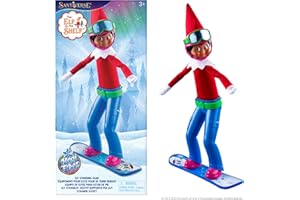 The Elf on the Shelf MagiFreez Swish and Sleigh Snowboard Set - Snowboard Elf Standing Pants and Gear - Scout Elf Not Included