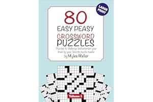 80 Easy Peasy Crossword Puzzles (Kindle Scribe Only)
