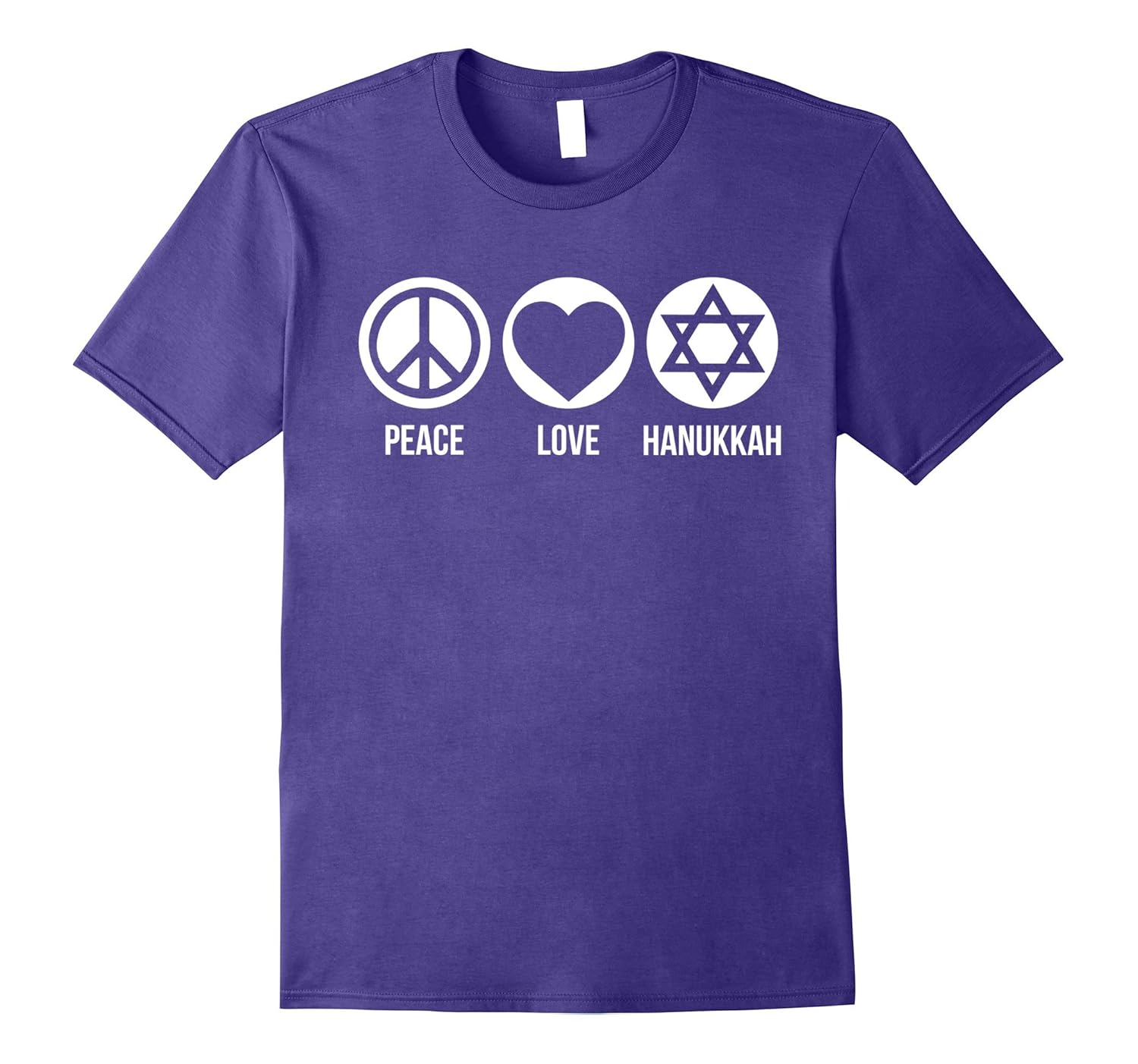 Peace Love Hanukkah T-shirt Festival of Lights Jewish-ANZ