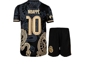 LeenBD Madrid #10 Mbappe Dragon Special Edition Kids Soccer Jersey Shirts Football Futbol Youth Sizes