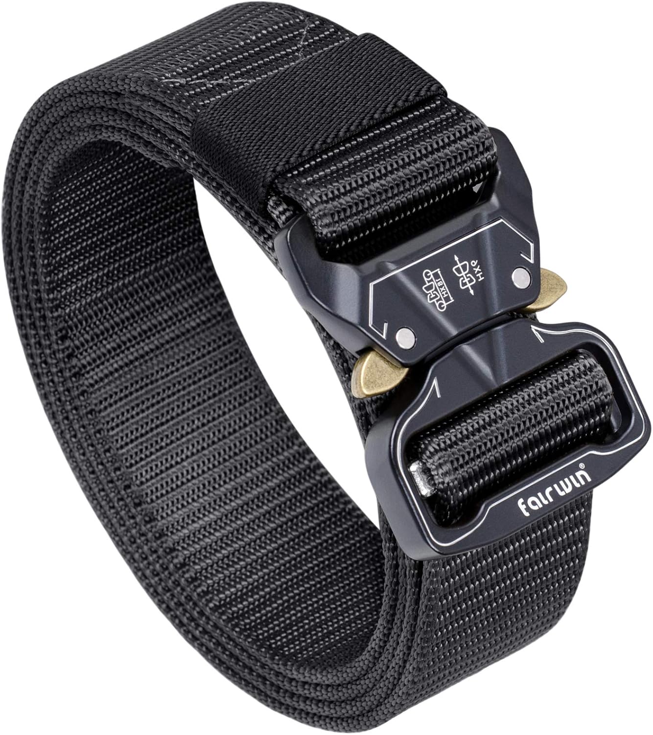 Fairwin Tactical Belt, 1.5 Inch Wide Heavy Duty Military Style Tactical Belts for men: Clothing