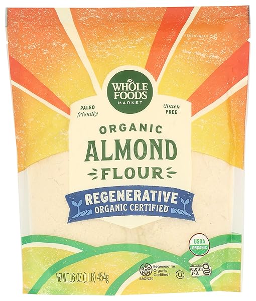 WHOLE FOODS MARKET, ORGANIC ALMOND FLOUR, 16 OUNCE