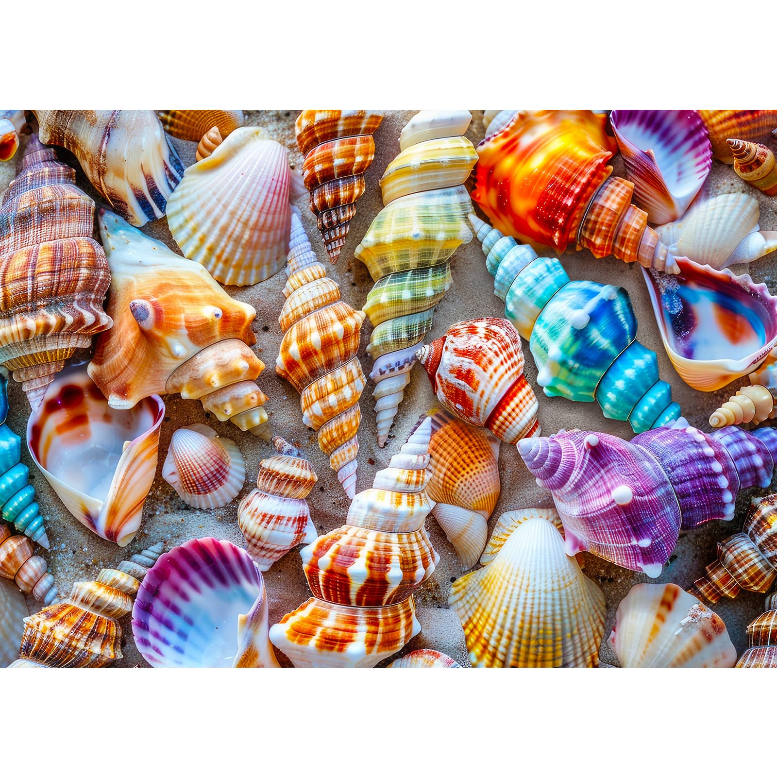 Jigsaw Puzzles for Adults 1000, Puzzles for Adults, Challenging Puzzles, Puzzle Game for The Whole for Women, Gifts for Men, Theme:Romantic Conch — image 1
