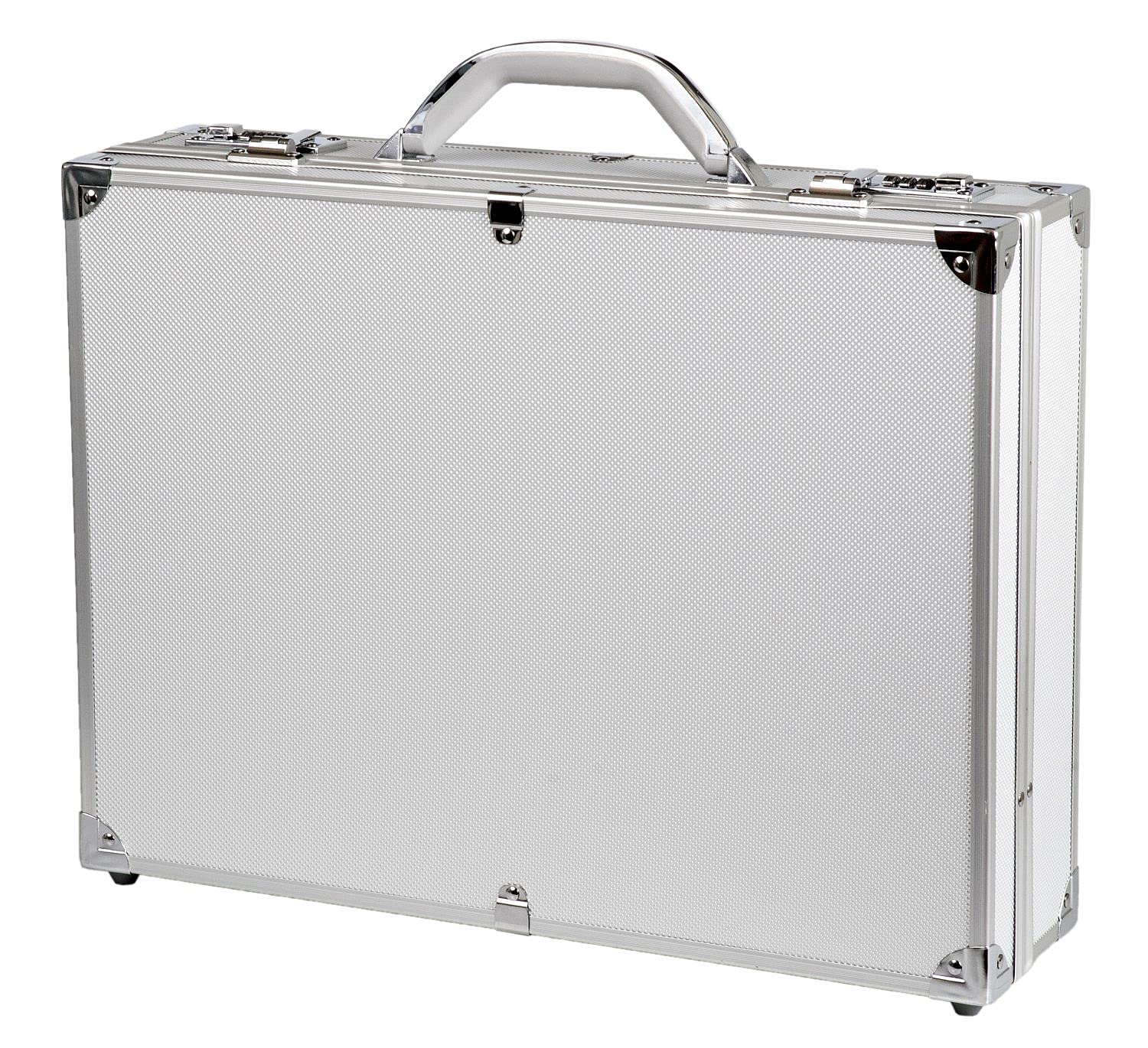 Alumaxx Attachékoffer OCTAN, Aktenkoffer aus Aluminium, Geschäftskoffer silber, Alu Business Koffer Pilot Case, 46 cm, 15 liters, Silver (Silber)