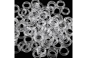 CIATBYYJ 100 Pcs Transparent Roman Blind Rings with Invisible Design, Roman Blind Curtain Ring Matching with Most Standard Sun Shades, Plastic Rings for Crafts, Romans Shade Plastic Ring for DIY