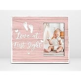 Orchroma Baby Picture Frame,My First Year Photo Frame,Love at First Sight Picture Frame,Newborn Remembrance Gift,Babys Keepsake Gift For Expecting Parents,First Time Mom Gifts,4” x6” Photo