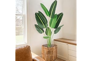 Alkmaar 60" Artificial Tree Bird of Paradise Artificial PlantFaux Plant for Home Decor Indoor Outdoor Office (60 inch-1 Pack)