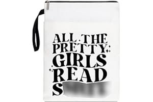 KARDOBE Book Covers，Book Sleeve with Zipper, Book Lover Gifts, All The Pretty Girls Read
