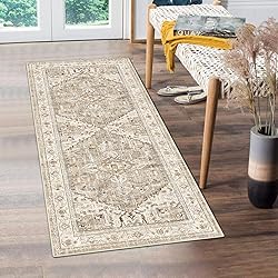 Yamaziot Washable Runner Rug, 2x5 Non-Slip Boho