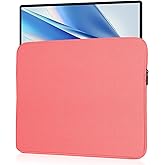 Ctemnpho 18.5 inch Portable Monitor Case Storage Bag, Portable Computer Cover Bag with Pocket Zipper for 17.3 inch Laptop Sleeve, Notebook Computer Gaming Display Protective Travel (Pink)