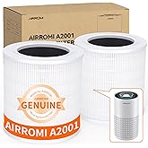 AIRROMI A2001 HEPA Air Purifier Replacement Filter, 3-In-1 Original Filter, Remove 99.97% of 0.3 Micron Particle 2 Pack White Activated Carbon