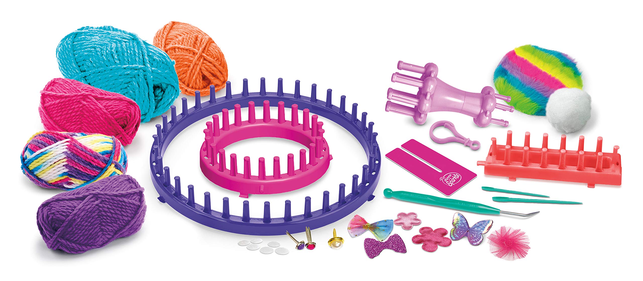 Cra-Z-Art Shimmer 'n Sparkle 5-in-1 Ultimate Knitting Station