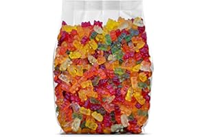 YUMMY CHEW Haribo Gummy Bears Bulk Candy - 2lb Bag of Fruity, Chewy, and Irresistible Gummi Bears - Haribo Gold Bears - Bulk Gummy Candy for Parties, Snacks, and Gifts - 2 Pounds
