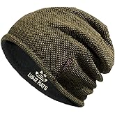 Lvaiz Mens Winter Beanie Hat Warm Fleece Lined Skull Cap for Men Reversible Women Windproof Watch Hat Knit Warm Unisex Beanie