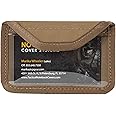 TACTICAL NOTEBOOK COVERS Detachable Business Card Pouch | Secure ID & Card Holder with Hook Fastener for Tactical Gear, Notebook Covers, Outdoor Adventure & Everyday Carry | Coyote Brown