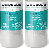 Natural Alum Crystal Deodorant In Stone. 2 PACK (240gr / 8.50Oz) For Men And Women. Antiperspirant For Underarm And Foot Sweat. Aluminum-free And Paraben-free. 100% Natural