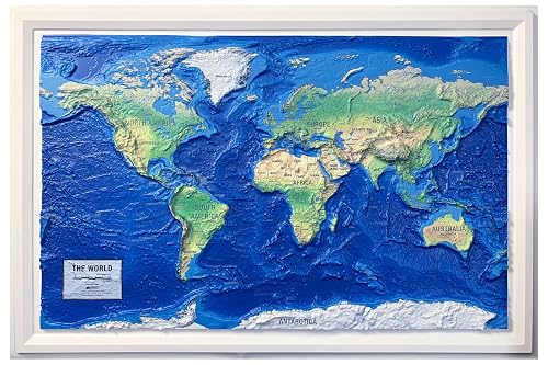 High Range Map Hubbard Scientific 3D World Ranger Map | A True Raised Relief Map - You ...