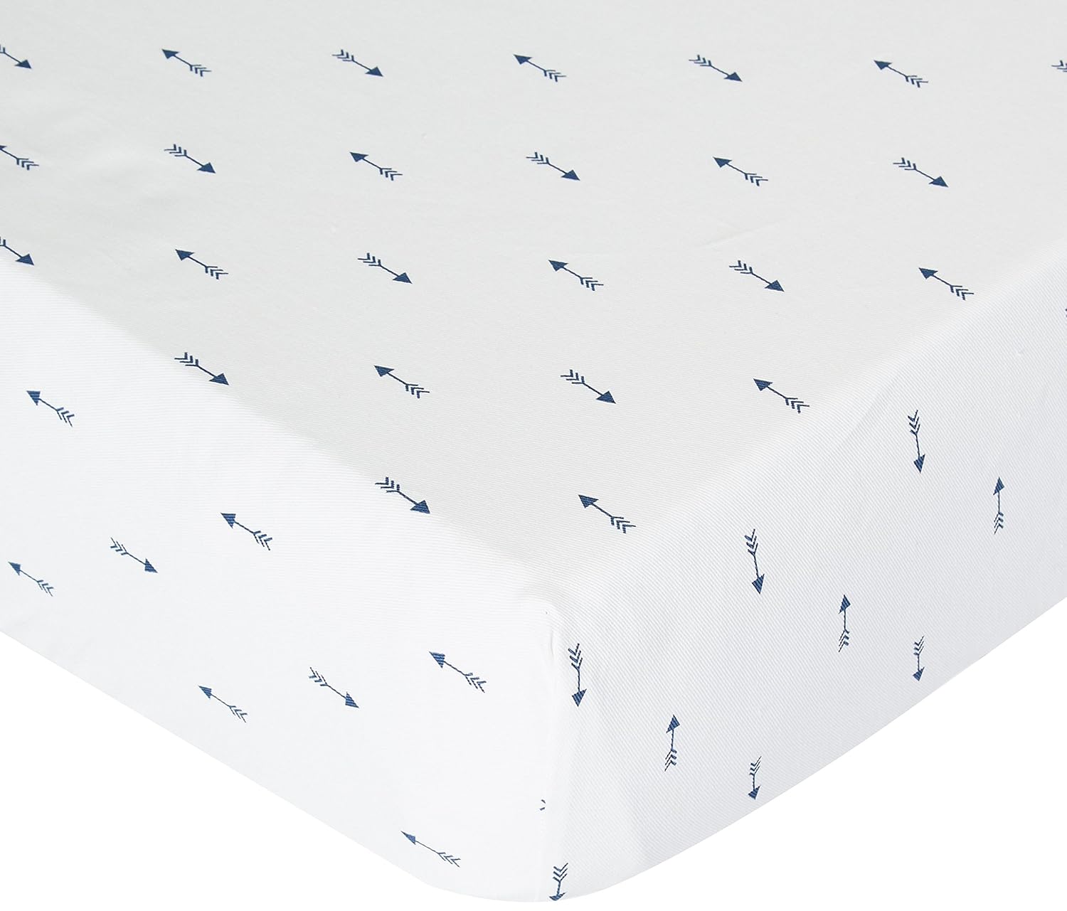 navy crib sheet