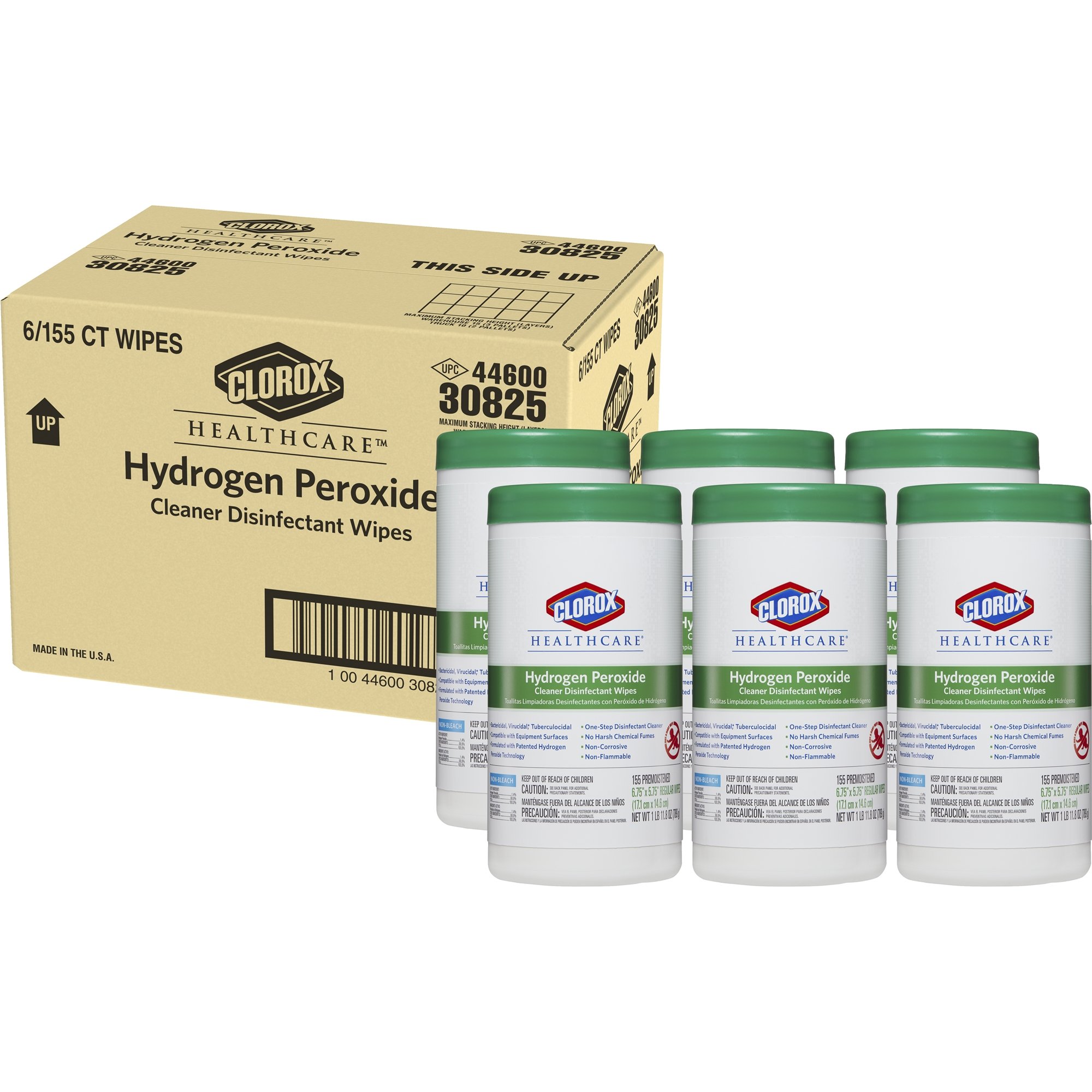 Clorox Healthcare Hydrogen Peroxide Cleaner Disinfectant Wipes, 155 Count 44600308258 eBay