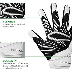 Cutters - Game Day Pro Youth Receiver Gloves Black S