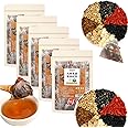 Leadoutline Ginseng Six Treasure Tea, Kidney tea formula Ginseng Six Treasure Tea, Ginseng Five Treasures Tea, Liver and Kidney Care Tea, Pure Chinese Herbal Medicine Five Treasures tea (100Bag/5Box)