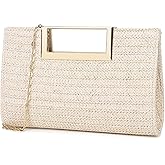 DETARA Clutch Purse for Women Fashion PU Leather Evening Bag Elegant Purse for Wedding Party Formal Daily Cocktail
