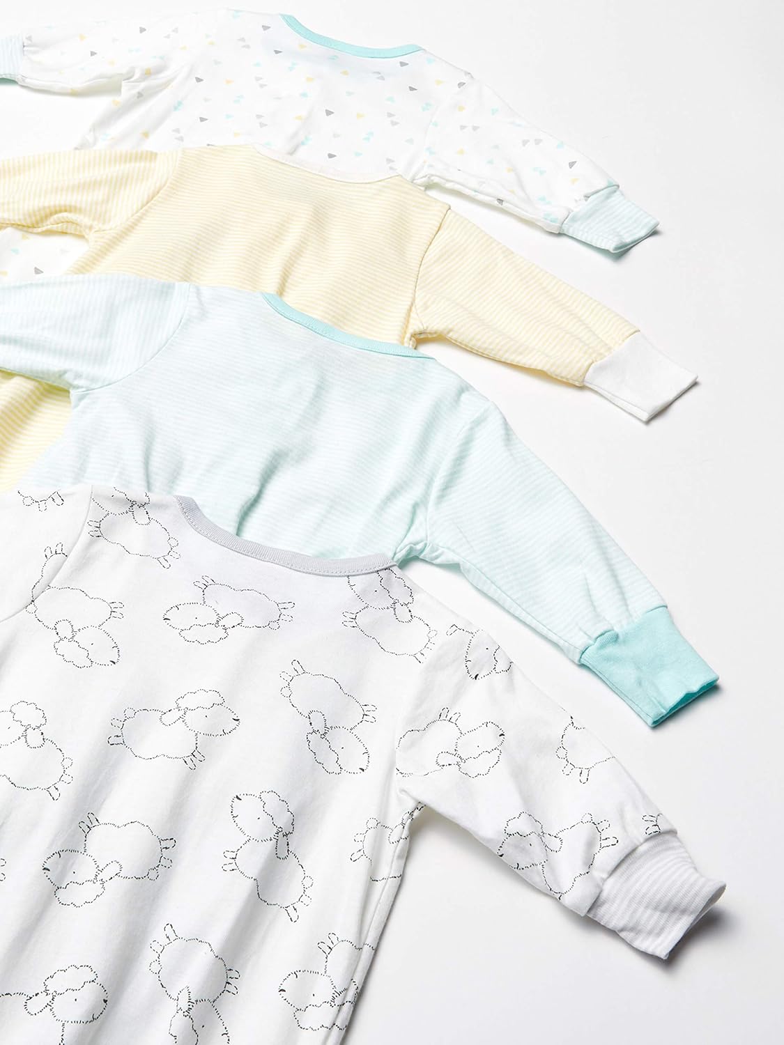Gerber Baby Girls' 4-Pack Sleep N' Play: Clothing