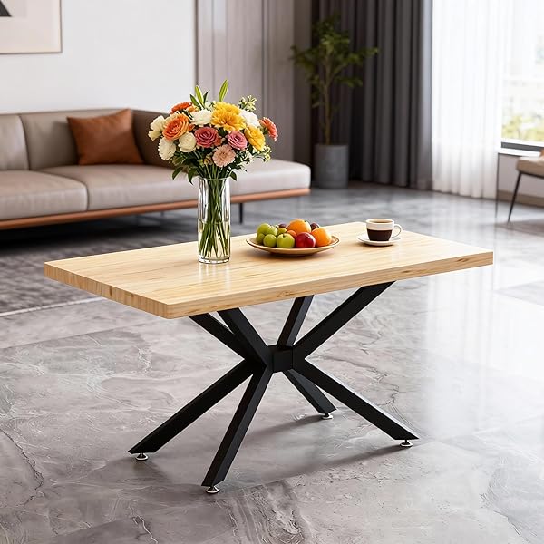 FJANKUI HEAVY DUTY METAL DESK LEGS 29 INCH – INDUSTRIAL WROUGHT IRON TABLE BASE FOR GLASS, MARBLE, WOOD TABLE TOPS – DESK FRAME FOR HOME OFFICE, KITCHEN ISLAND, WRITING & COMPUTER DESK (BLACK)