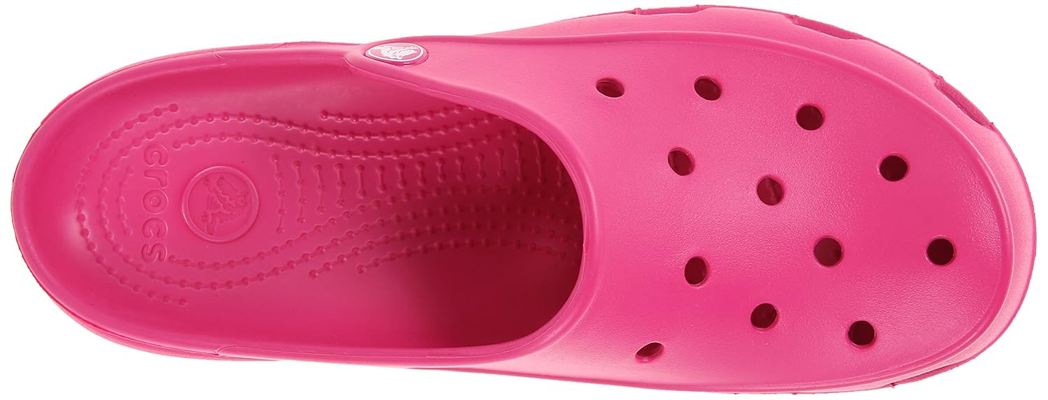 crocs women's freesail silver clogs
