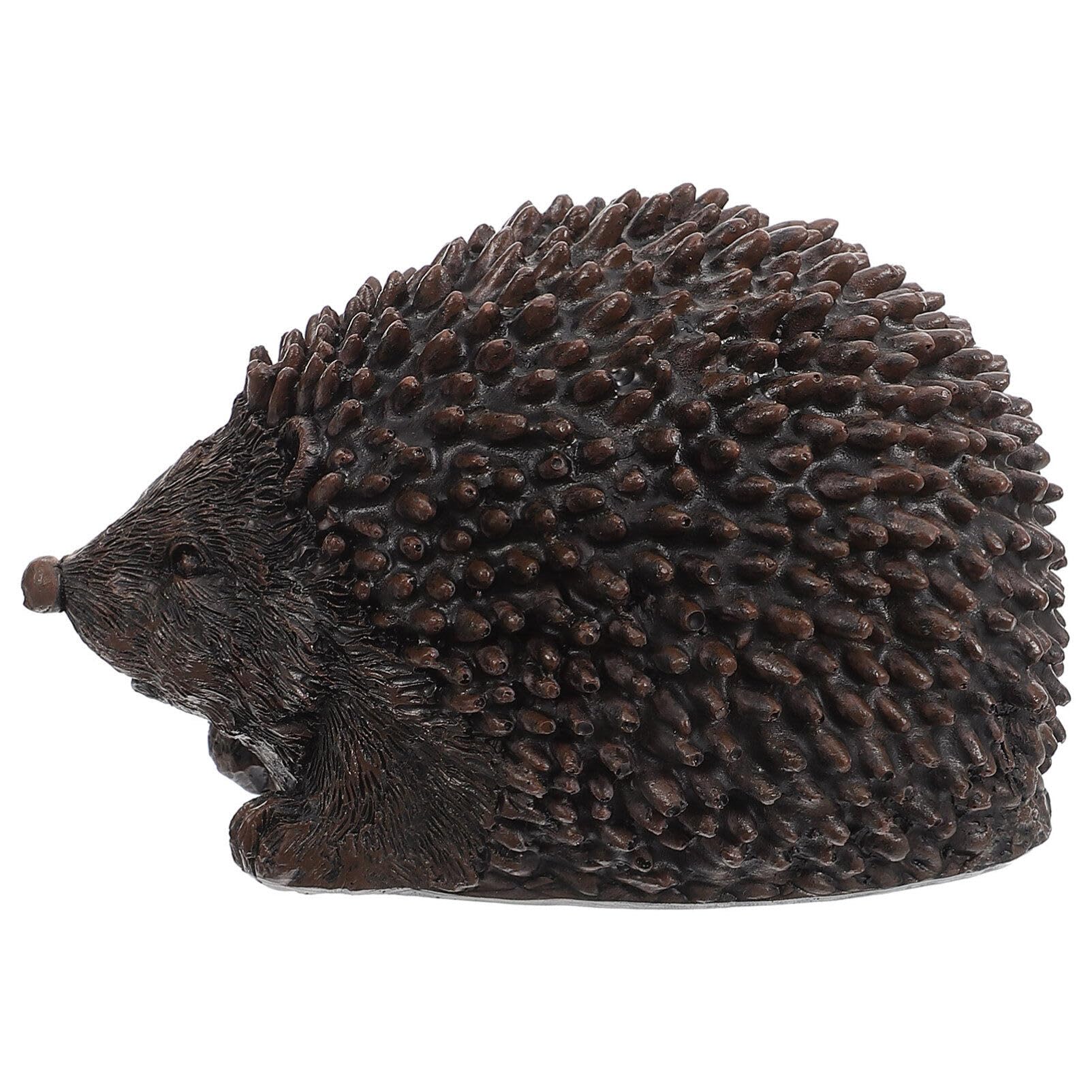 SUPVOX Realistic Resin Hedgehog Key Hider - Weatherproof Outdoor Garden Key Safe - Decorative Hidden Compartment for Spare, Cash & Valuables - Unique Yard Ornament & Gardener Gift